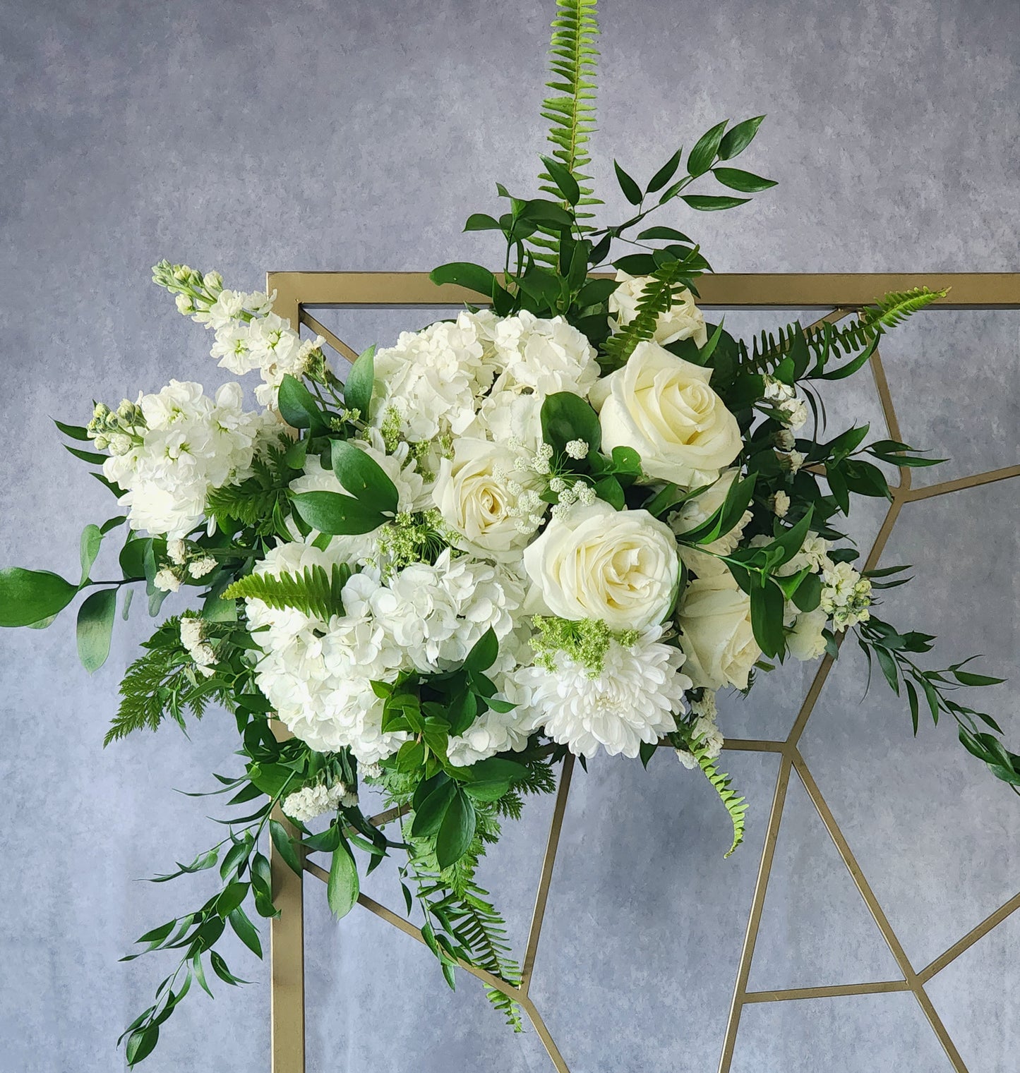 Classic White Floral Swag